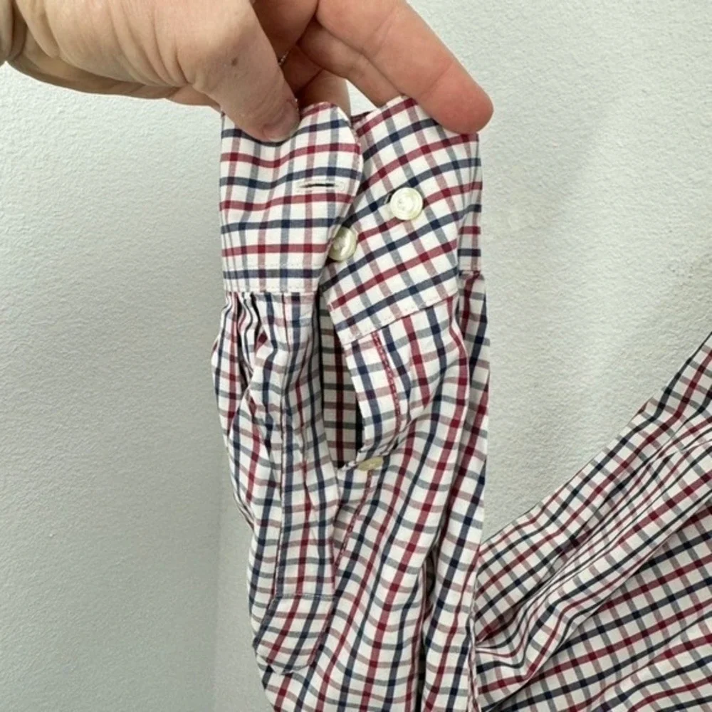 Banana Republic Men's Button Down Shirt Long Sleeve Checkered Plaid Classic Fall